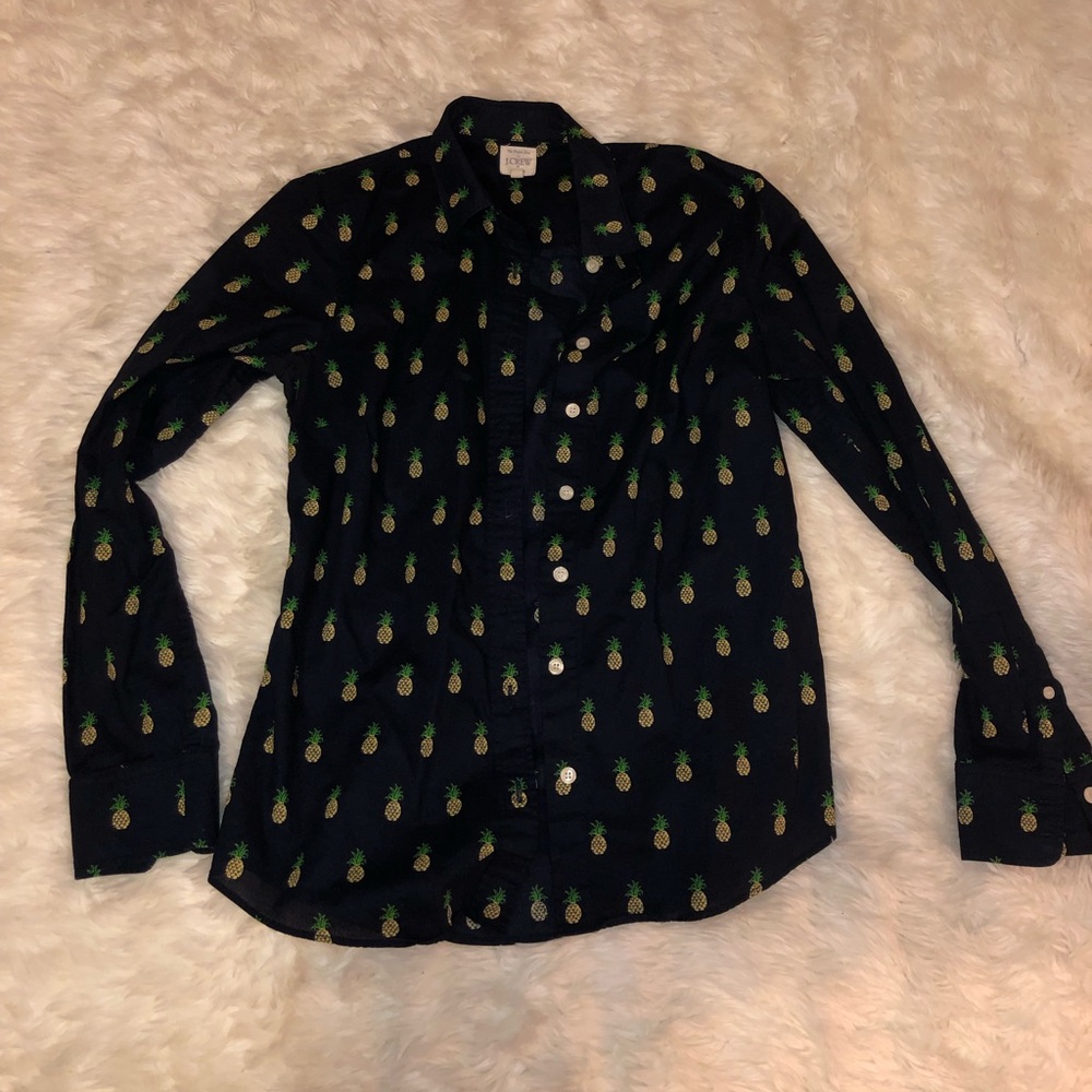 JCrew pineapple button down